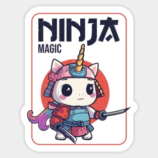 Ninja unicorn Sticker